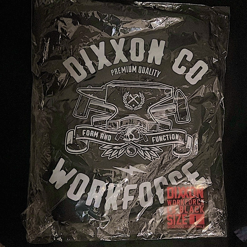 DIXXON black workforce long sleeve button up shirt